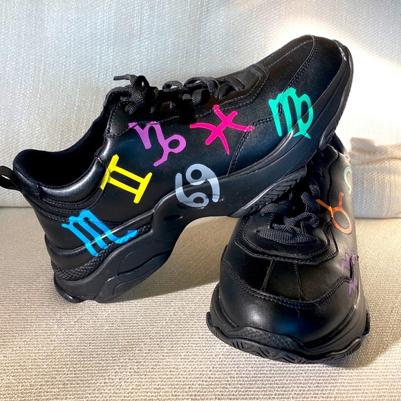 koi Shoes Rare Koi Footwear Zodiac Chunky Black Sneakers Poshmark